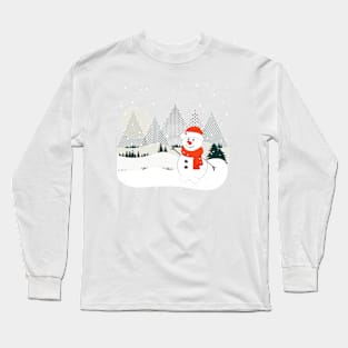 Snowman Long Sleeve T-Shirt